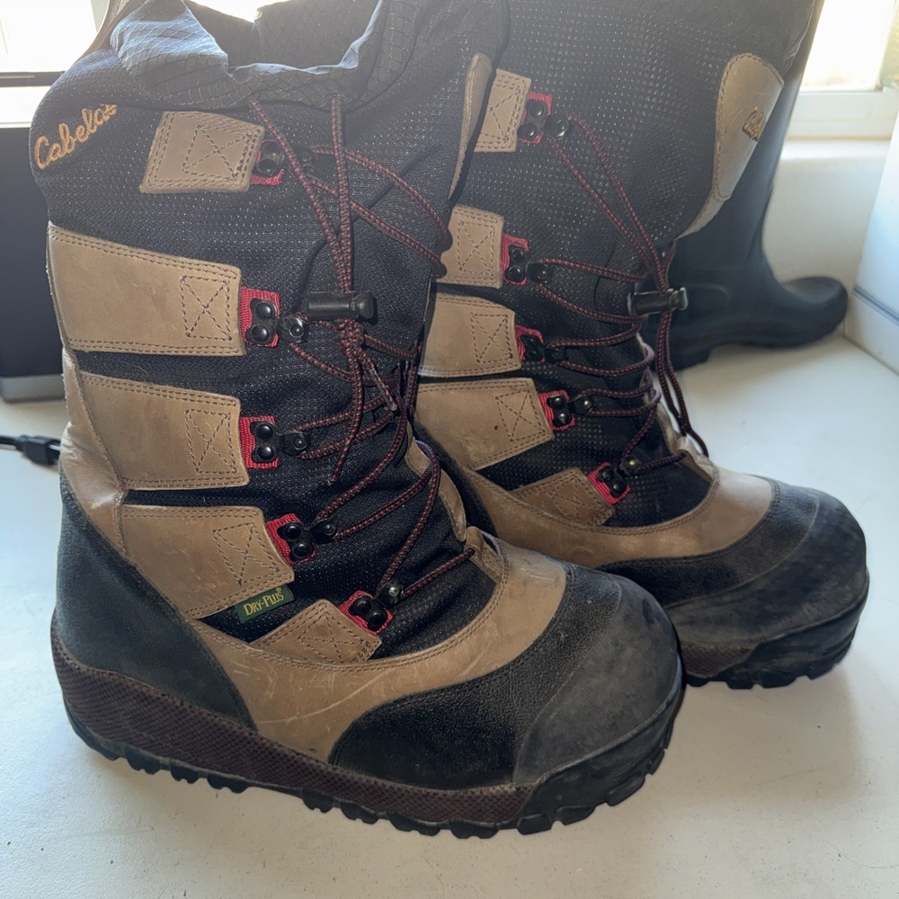 Cabela's trans Alaska insulated dry plus waterproof pac boots men's Size 12D
